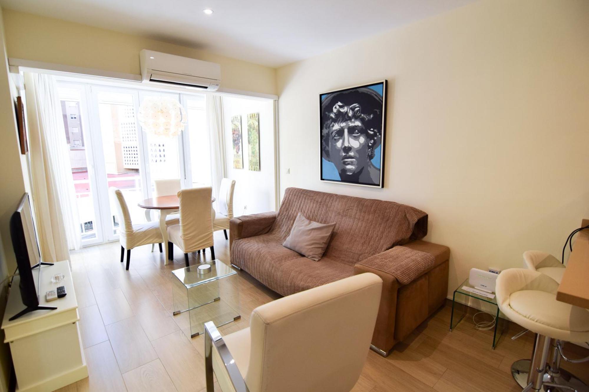 Malagueta Beachside Charm Lägenhet Málaga Exteriör bild